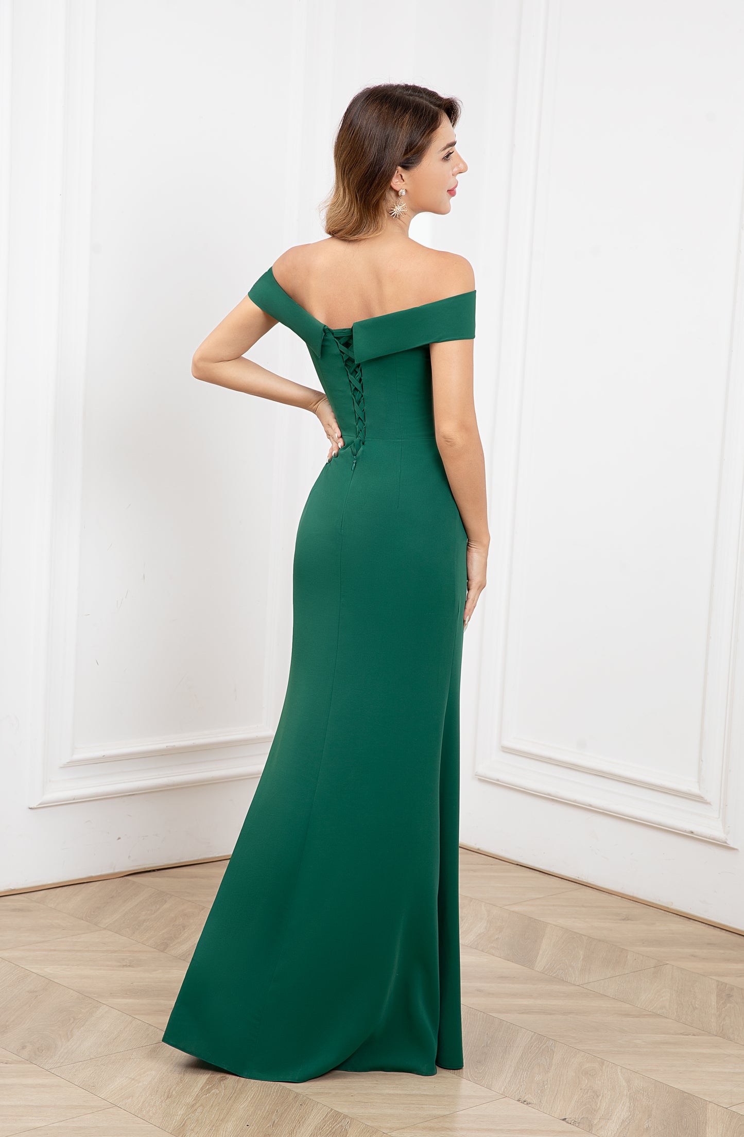 Robe de soirée Col Bardot